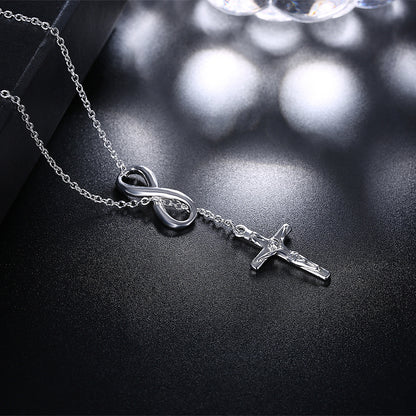Cross Jesus 8 word pendant